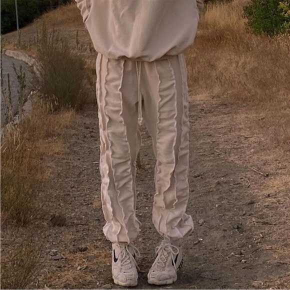 SAMPAIX STUDIO AAOCCKAAC P1 Sweatpant in Natural Ivory Off White Size Medium